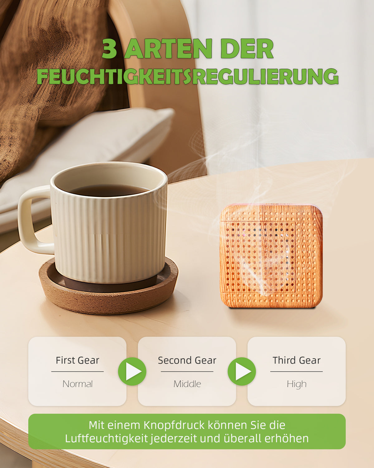 Weljoy Wood Grain Portable Diffuser