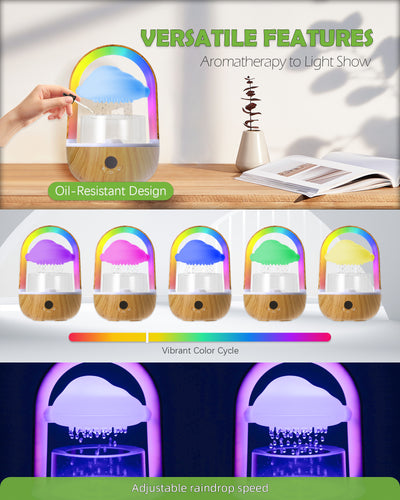 Weljoy Rainbow Rain Cloud Humidifier