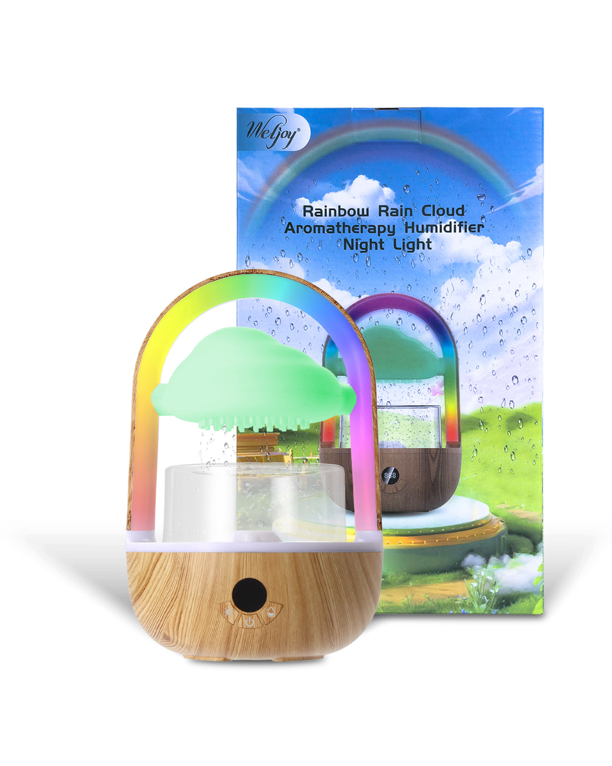 Weljoy Rainbow Rain Cloud Humidifier