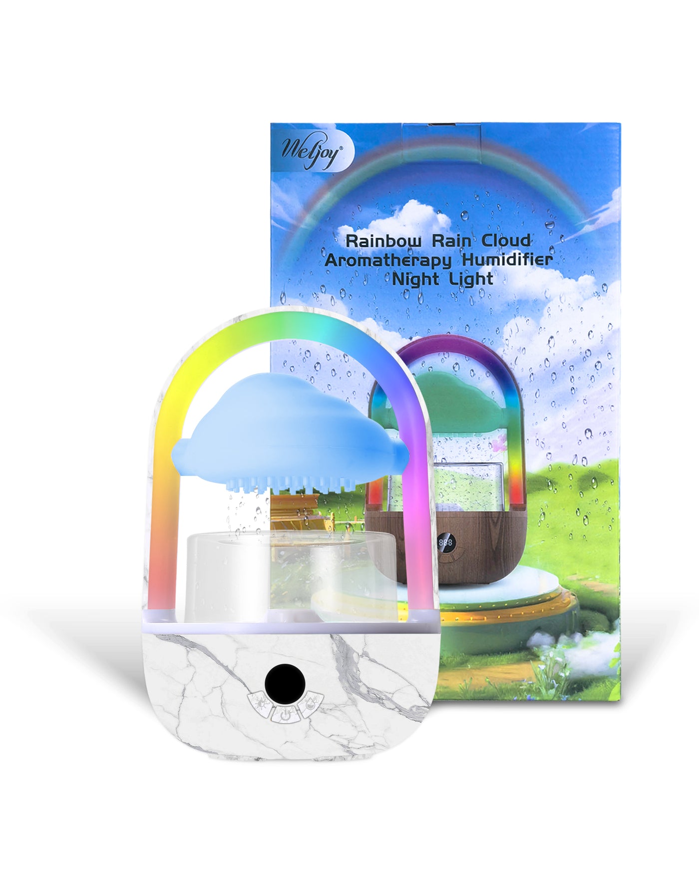 Weljoy Rainbow Rain Cloud Humidifier