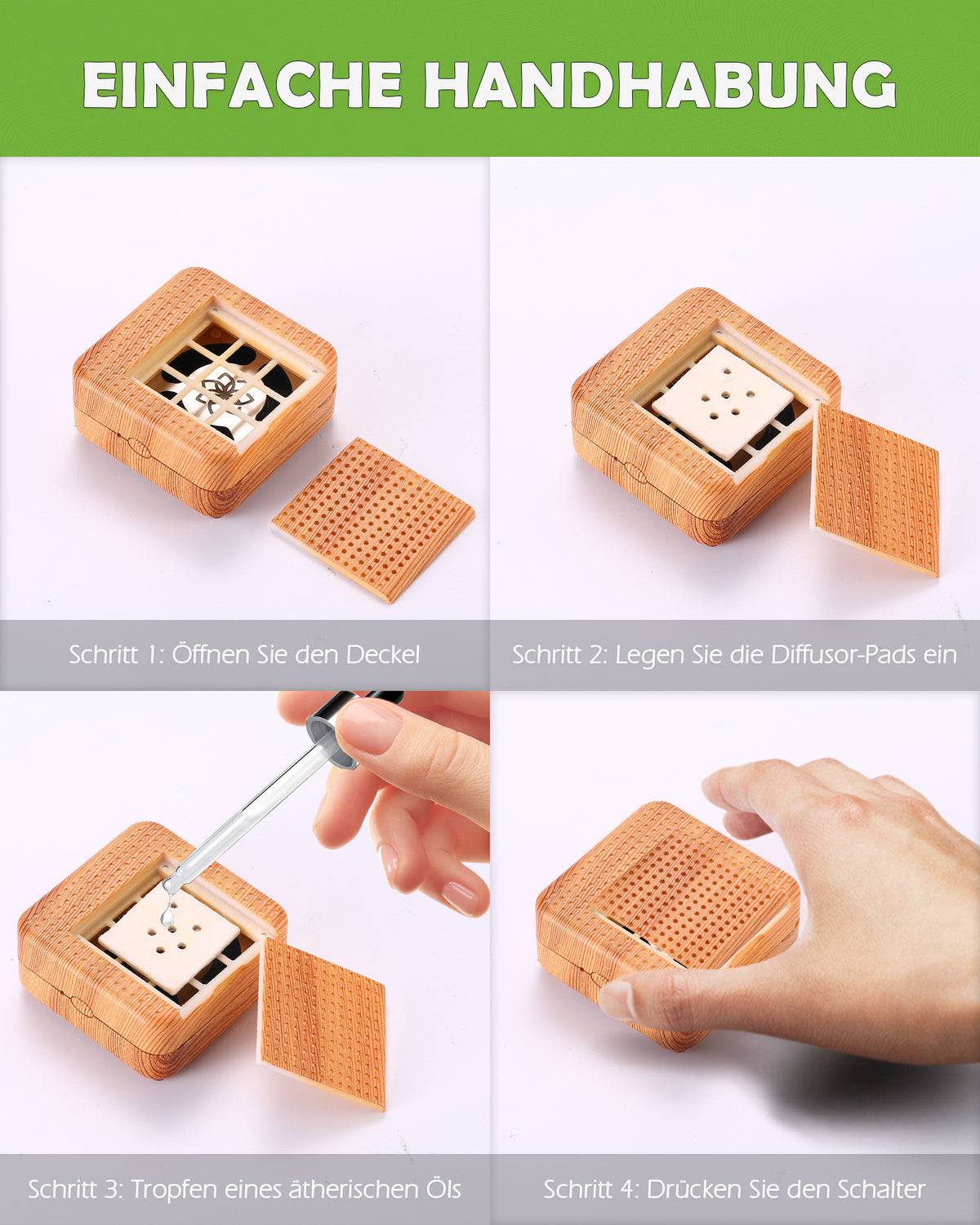 Weljoy Wood Grain Portable Diffuser