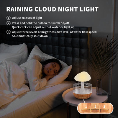 Weljoy Zen Raining Cloud Night Light