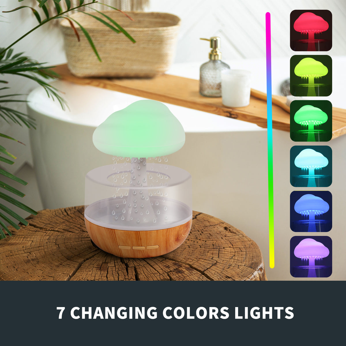 Weljoy Zen Raining Cloud Night Light